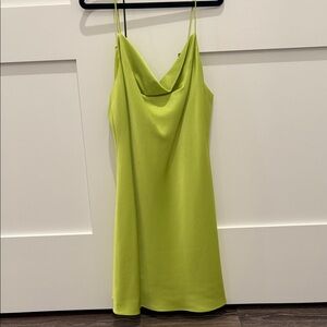 Alice + Olivia Green Slip Dress